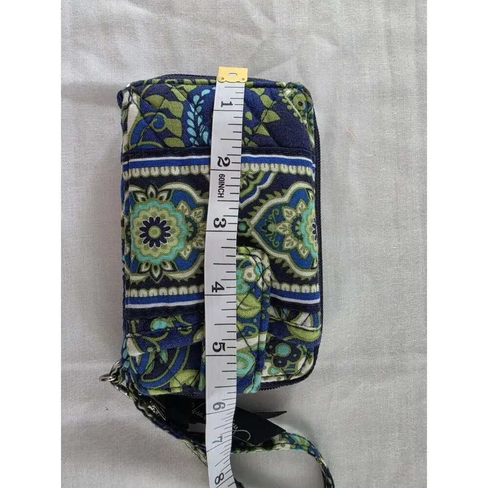 Vera Bradley Wristlet Wallet Retired Rhythm and Blues Pattern ExcellentCondition
